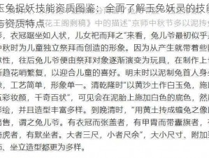 玉兔捉妖技能资质图鉴：全面了解玉兔妖灵的技能与资质特点