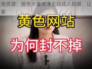 黄色在线资源：提供大量高清无码成人视频，让你尽享视觉盛宴