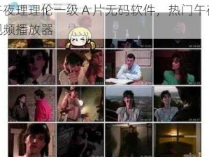 午夜理理伦一级 A 片无码软件，热门午夜视频播放器