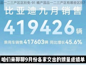 91精产国品一二三产区区别免-91 精产国品一二三产区有哪些区别？为何可以免费？