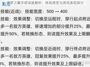 逐梦之翼手感深度解析：体验感受与游戏表现探讨