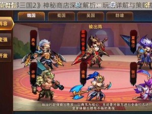 《放开那三国2》神秘商店深度解析：玩法详解与策略指南