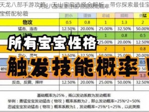 天龙八部手游攻略：天山宝宝选择全解析，带你探索最佳宝宝搭配秘籍