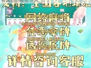 揭露麻将作弊真相：隐形手段揭秘，透视麻将背后的秘密世界