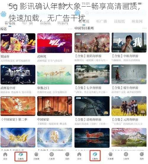 5g 影讯确认年龄大象——畅享高清画质，快速加载，无广告干扰
