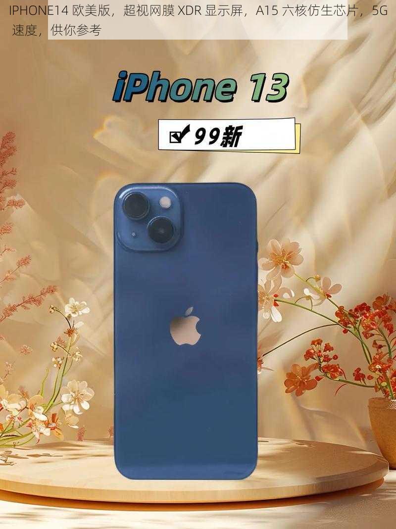 IPHONE14 欧美版，超视网膜 XDR 显示屏，A15 六核仿生芯片，5G 速度，供你参考