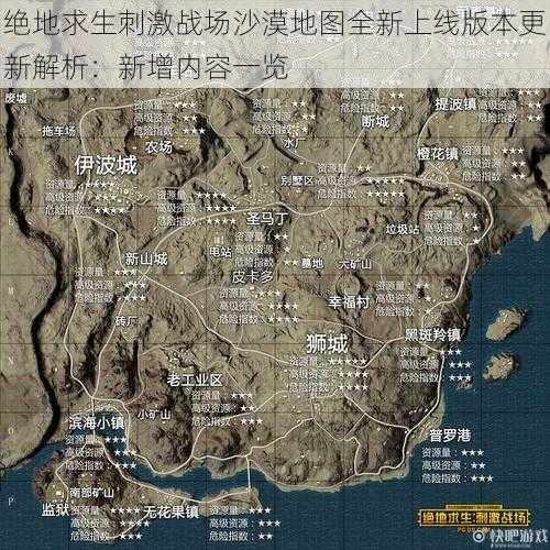 绝地求生刺激战场沙漠地图全新上线版本更新解析：新增内容一览