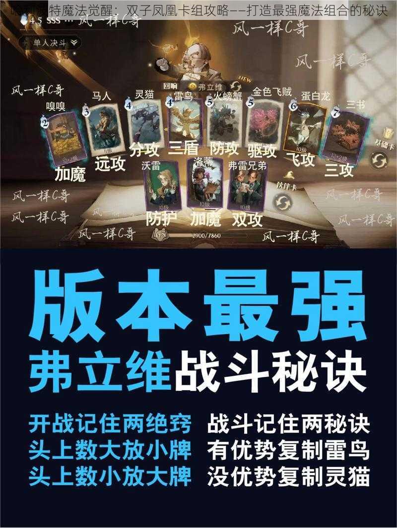 哈利波特魔法觉醒：双子凤凰卡组攻略——打造最强魔法组合的秘诀