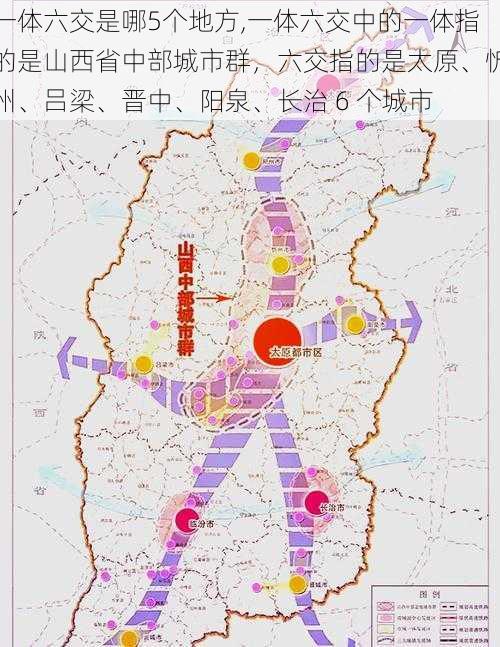 一体六交是哪5个地方,一体六交中的一体指的是山西省中部城市群，六交指的是太原、忻州、吕梁、晋中、阳泉、长治 6 个城市