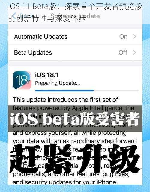 iOS 11 Beta版：探索首个开发者预览版的创新特性与深度体验