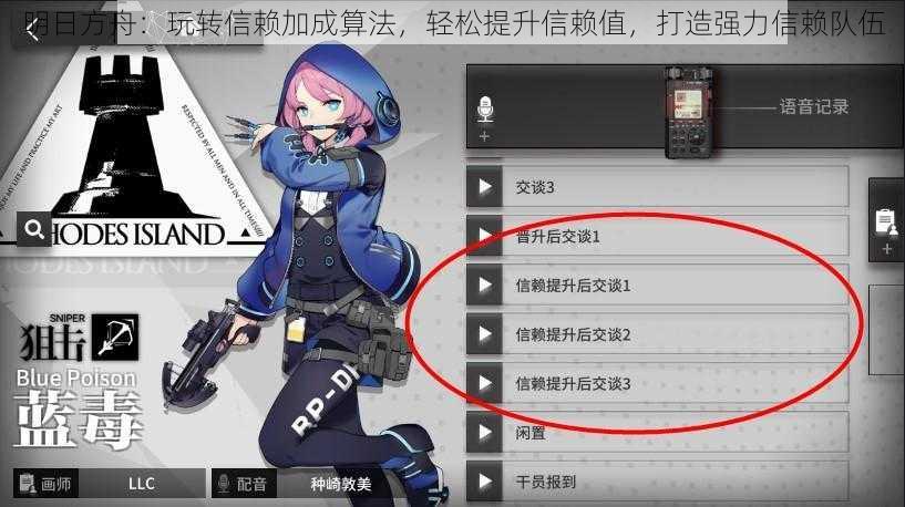 明日方舟：玩转信赖加成算法，轻松提升信赖值，打造强力信赖队伍