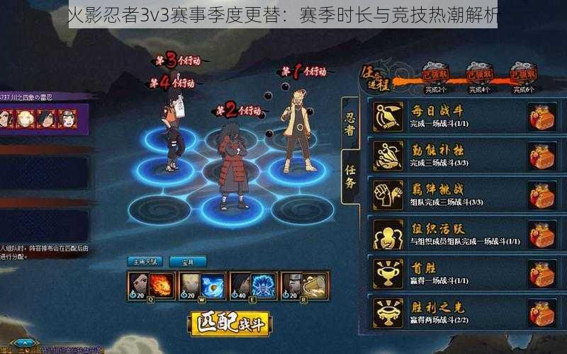 火影忍者3v3赛事季度更替：赛季时长与竞技热潮解析