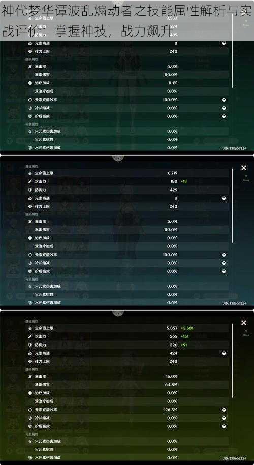 神代梦华谭波乱煽动者之技能属性解析与实战评价：掌握神技，战力飙升