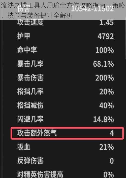 流沙之城工具人周瑜全方位攻略指南：策略、技能与装备提升全解析