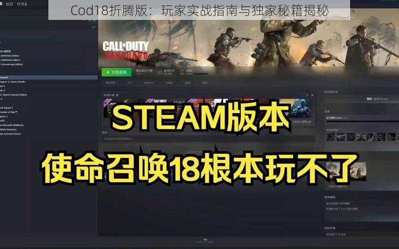 Cod18折腾版：玩家实战指南与独家秘籍揭秘