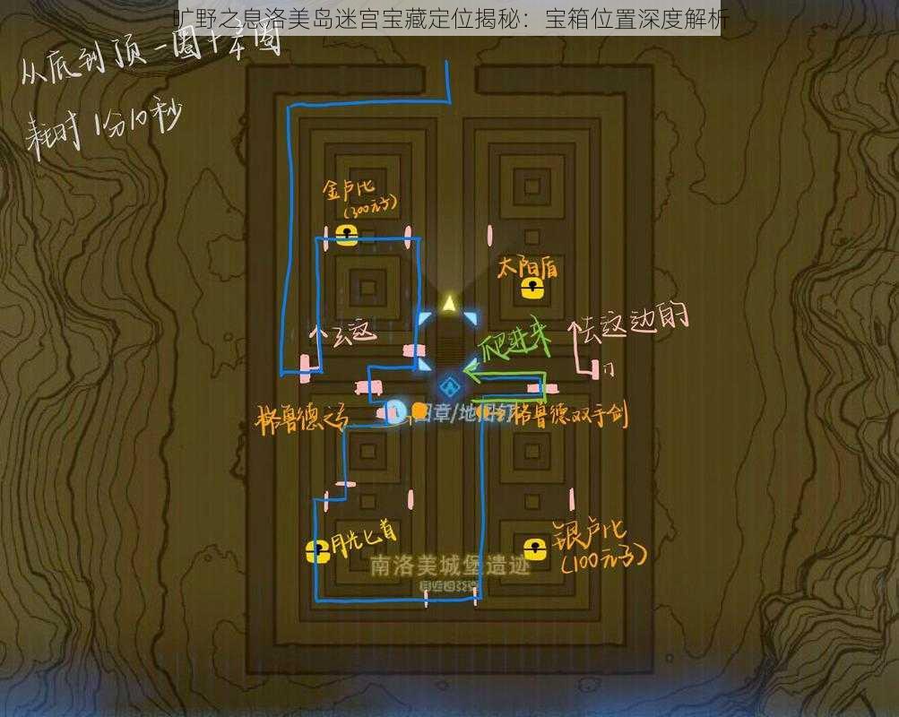 旷野之息洛美岛迷宫宝藏定位揭秘：宝箱位置深度解析