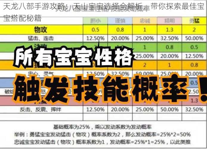 天龙八部手游攻略：天山宝宝选择全解析，带你探索最佳宝宝搭配秘籍